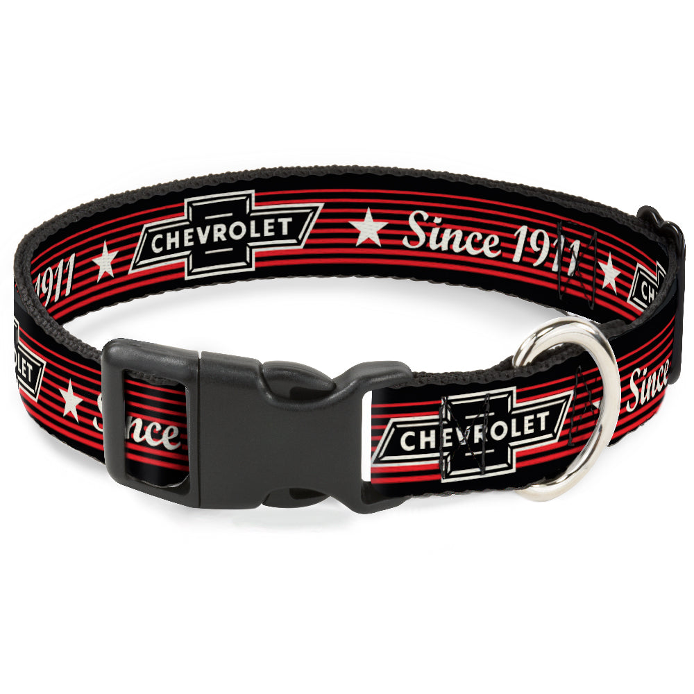 Vintage Chevrolet Bowtie Since 1911 Stars & Stripes Plastic Clip Collar