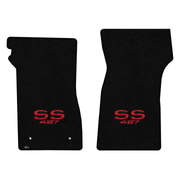 1967-1968 Camaro Lloyd front floor mats - Black with Red SS 427 logo