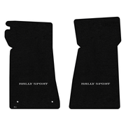 Gen 2 Camaro Lloyd front floor mats - Black with Silver Rally Sport logo