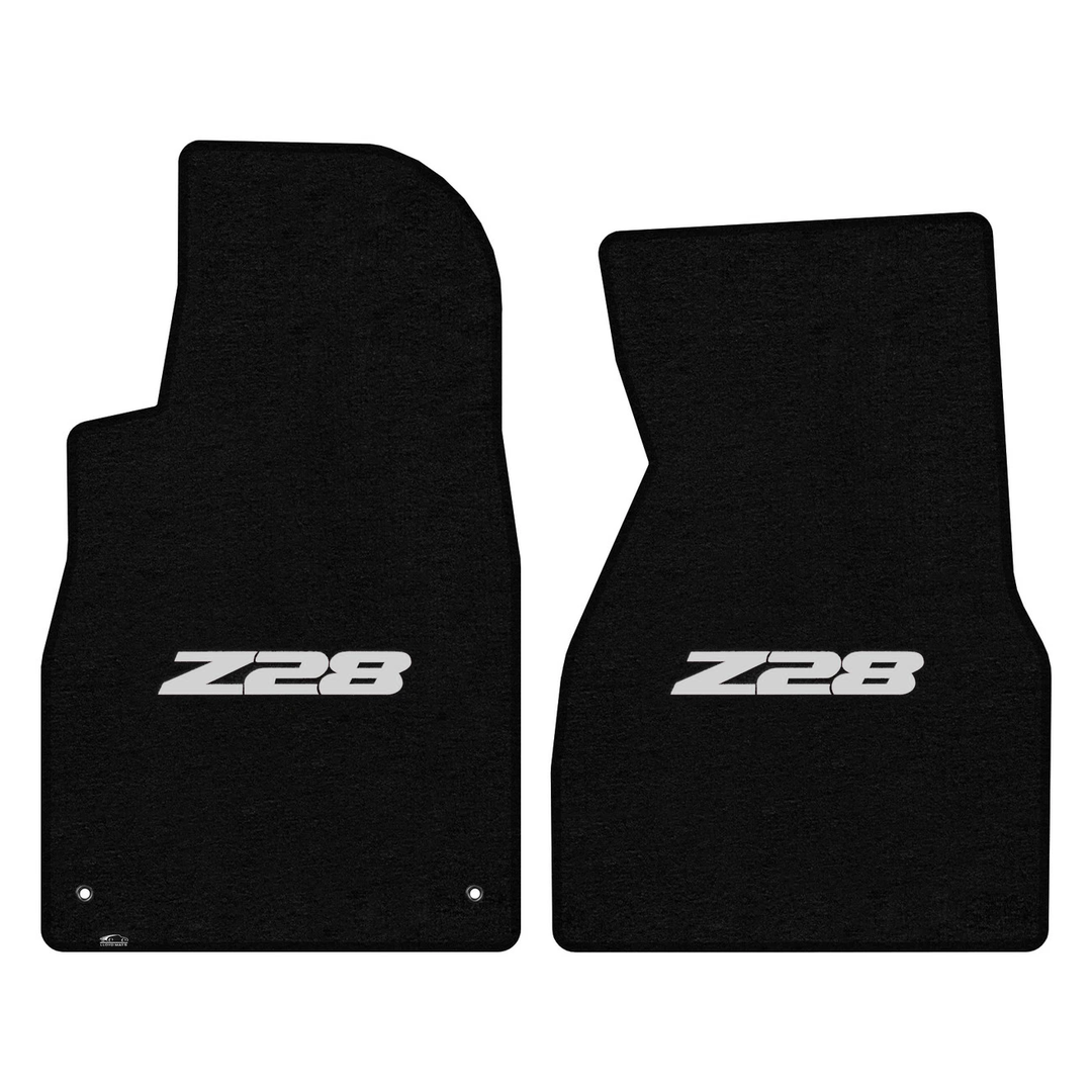 1993-1999 Gen 4 Camaro Lloyd front floor mats - Black with Silver Z28 logo