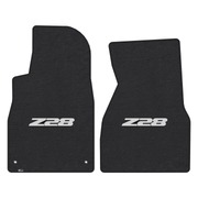 2000-2002 Gen 4 Camaro Lloyd front floor mats - Ebony with Silver Z28 logo