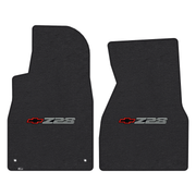 2000-2002 Gen 4 Camaro Lloyd front floor mats - Ebony with Z28 & Bowtie logo