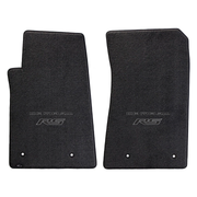 Gen 5 Camaro Lloyd front floor mats - Ebony with RS Black Double logo