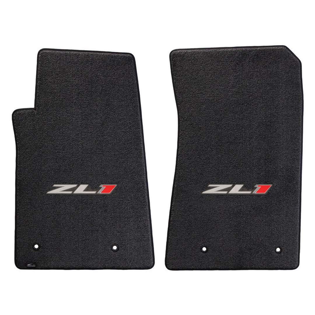 Gen 5 Camaro Lloyd front floor mats - Ebony with ZL1 logo