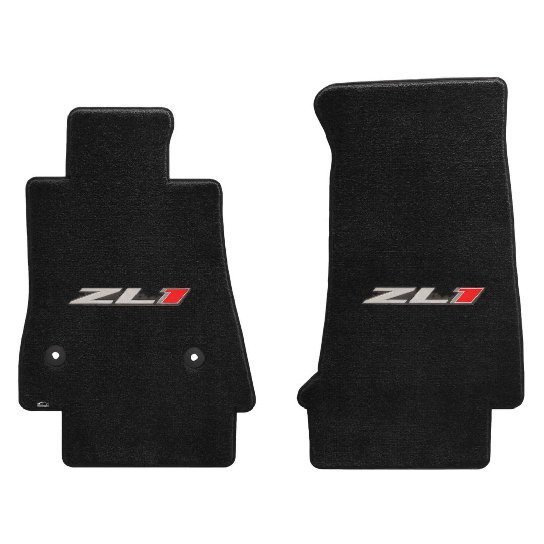 Gen 6 Camaro Lloyd front floor mats - Ebony with ZL1 logo