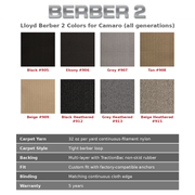 Lloyd Berber 2 carpet colors for Camaro and specs