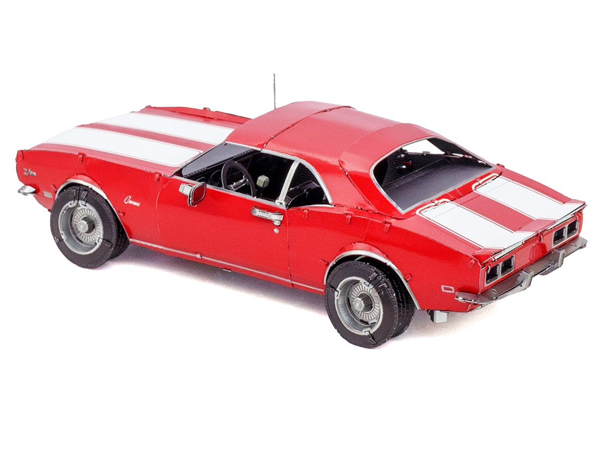 Model Kit 1968 Chevrolet Camaro Z/28 Red with White Stripes (Moderate Difficulty) Steel Model