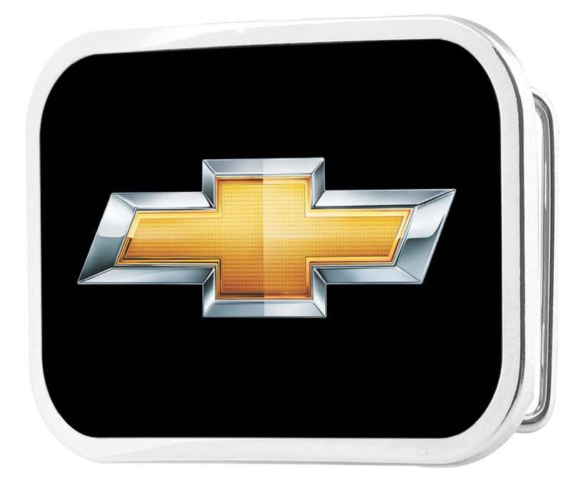 Chevy Bowtie Framed FCG Black & Gold - Chrome Rock Star Buckle