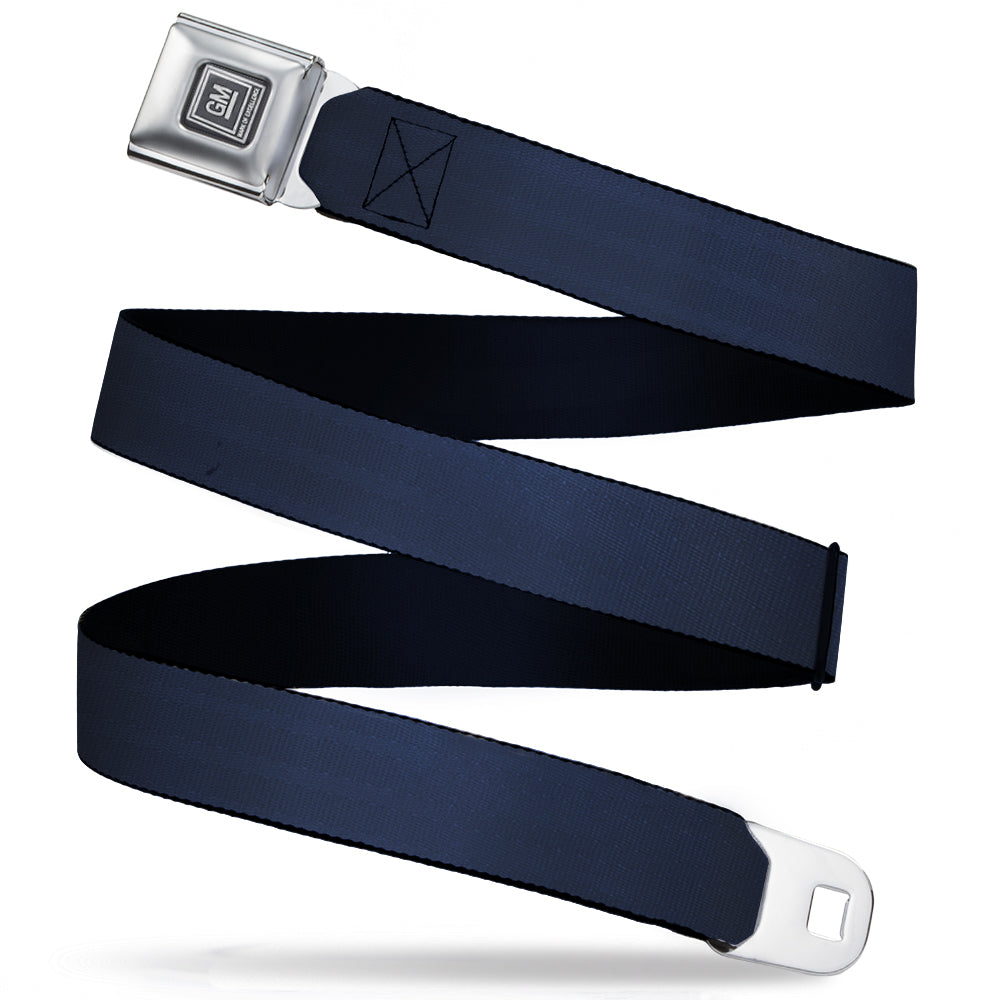 GM Logo Seatbelt Belt - Navy Panel Webbing