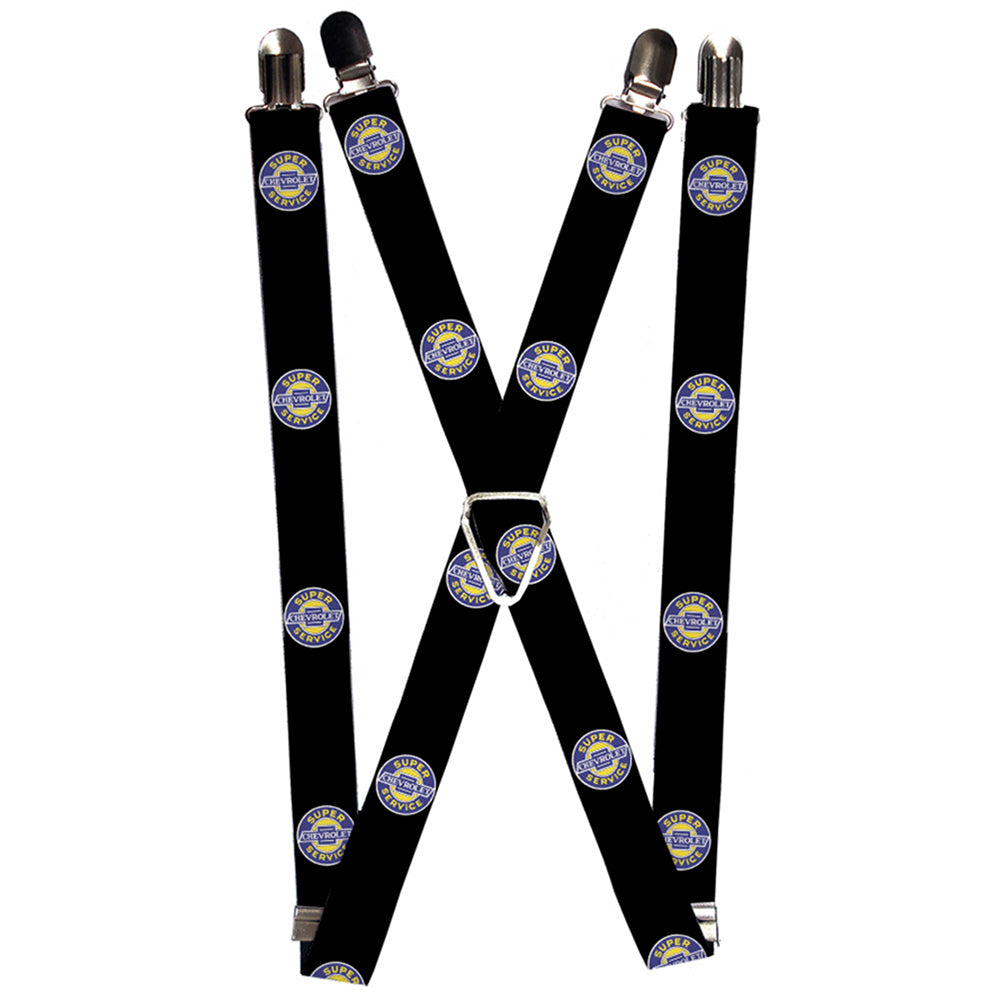 Chevrolet Super Service Logo Suspenders - 1.0"