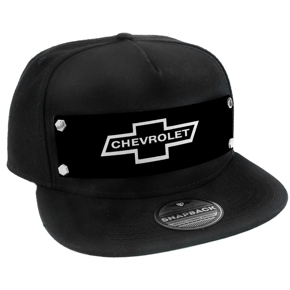 1965 Chevrolet Bowtie Black & White Embellishment Hat