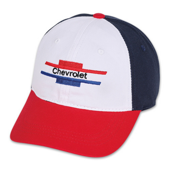 Vintage Chevrolet Bowtie Red White & Blue Hat / Cap