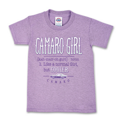 Youth Camaro Girl Cotton T-Shirt