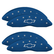 Bowtie Emblem, Blue - 2010-2015 Camaro V6 LS/LT MGP Brake Caliper Covers Set of 4