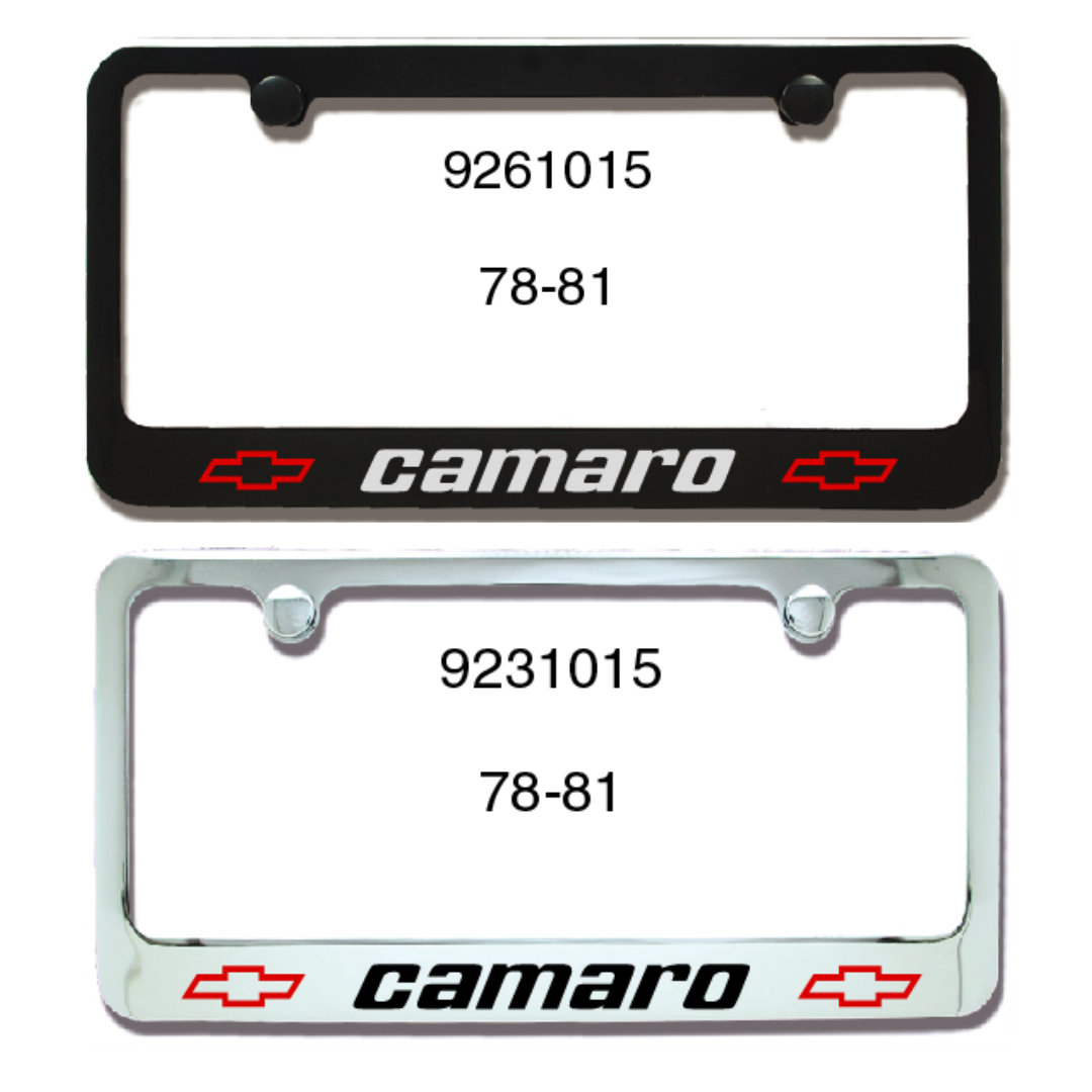 Camaro 1978-1981 Ultra Series Metal Engraved License Plate Frame