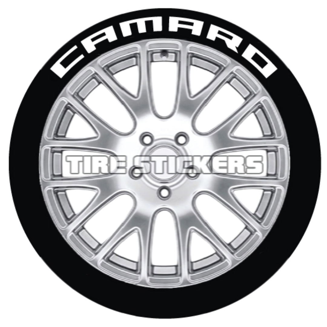 Camaro Tire Stickers - 4 of each - 14"-16" - 1.25"