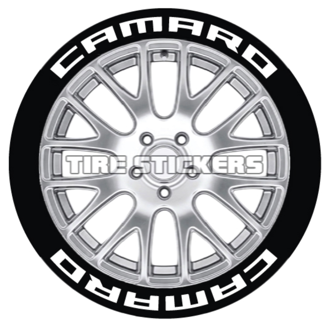 Camaro Tire Stickers - 8 of each - 14"-16" - 1.5"