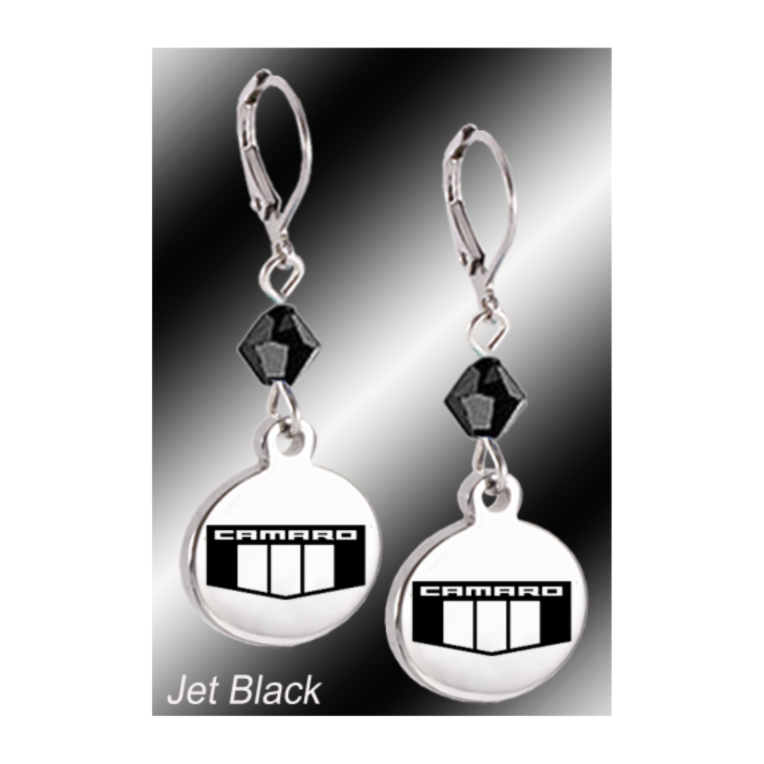 Camaro Emblem | Crystal | 5/8'' Earrings