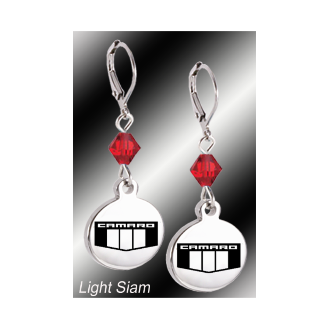 Camaro Emblem | Crystal | 5/8'' Earrings
