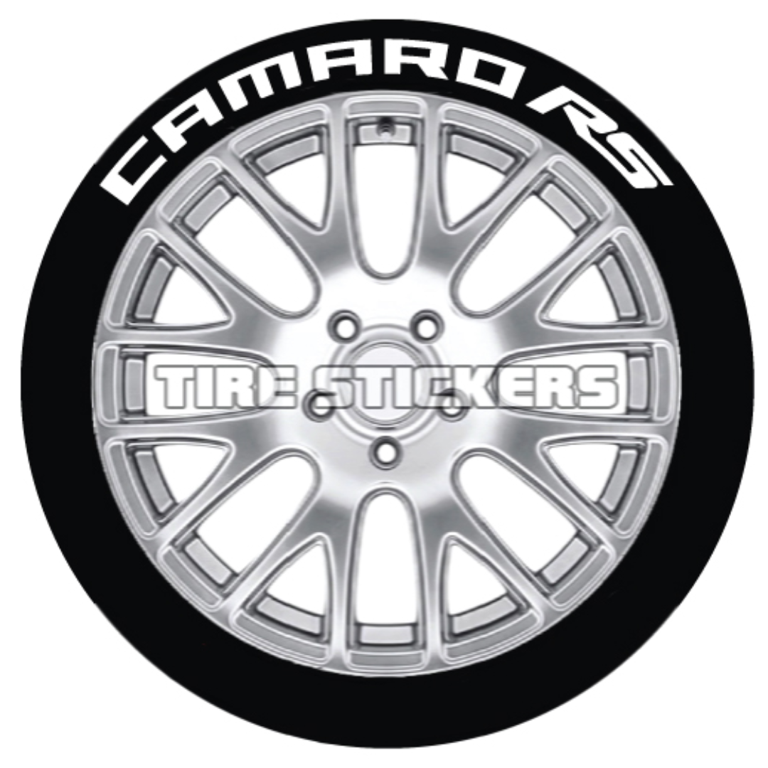 Camaro RS Tire Stickers - 4 of each - 17"-18" - 1"