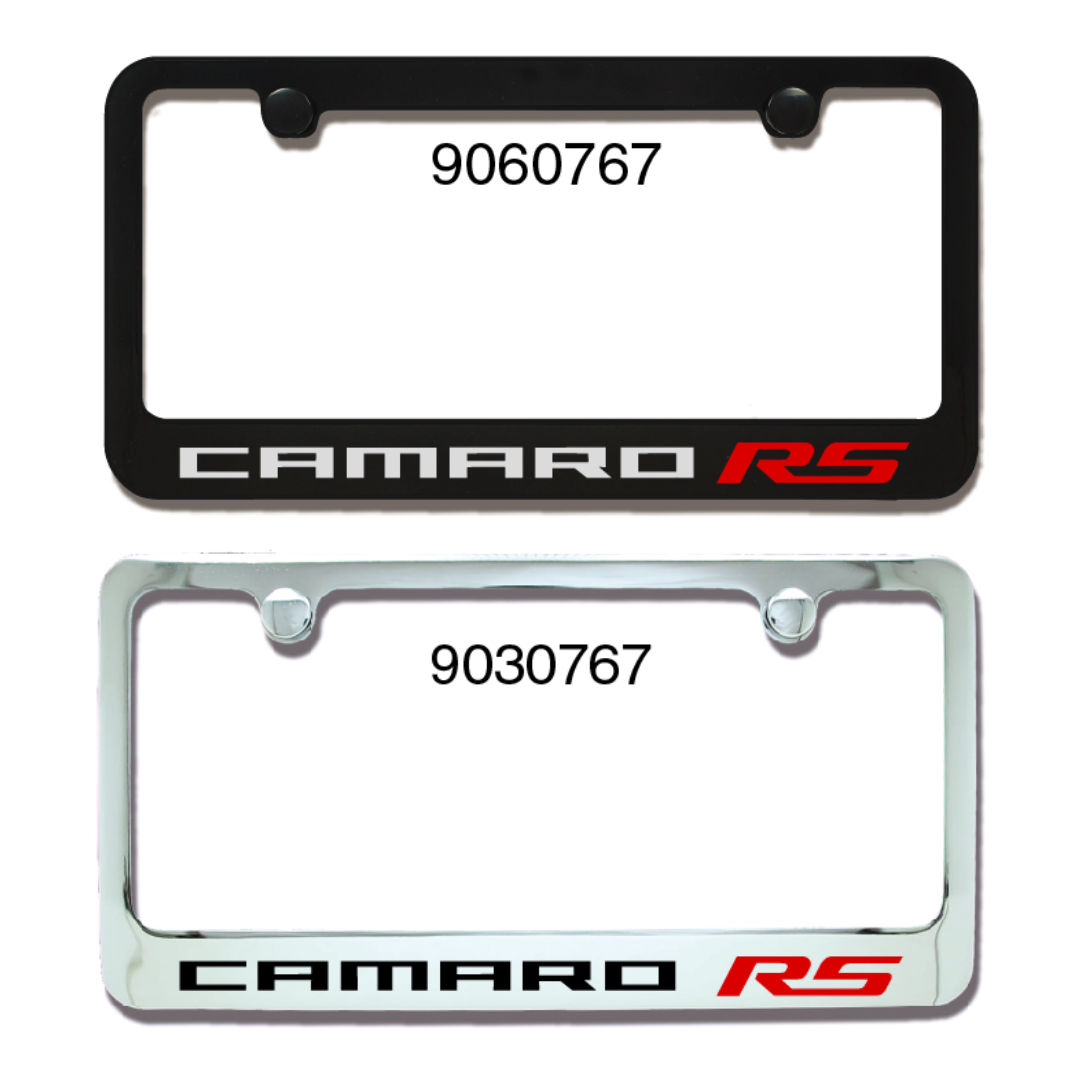 Camaro RS Metal Engraved License Plate Frame | Camaro Store Online