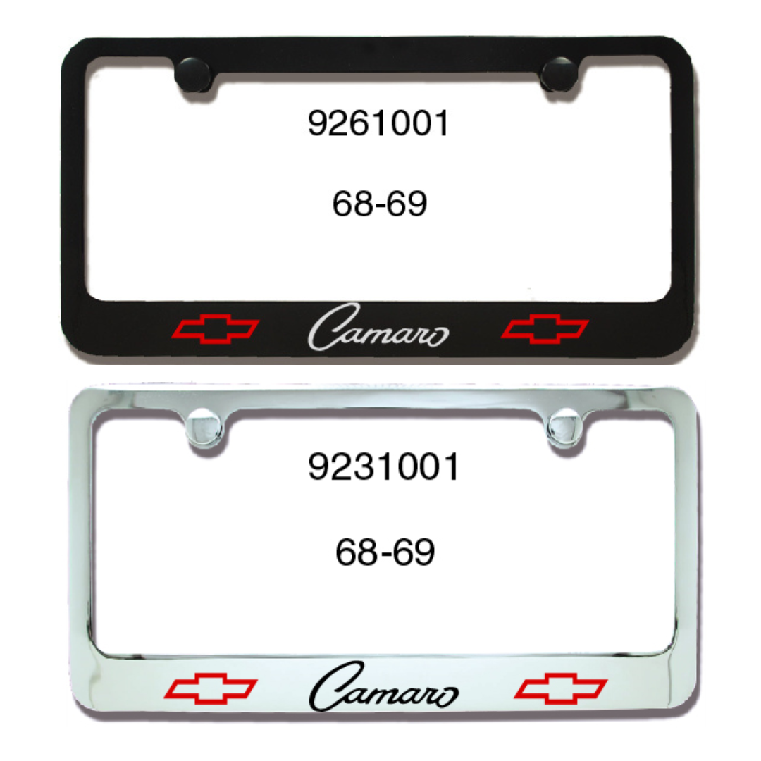 Camaro Script 1968-1969 Ultra Series Metal Engraved License Plate Frame