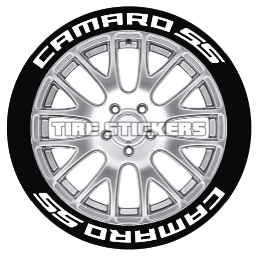 Camaro SS Tire Stickers - 8 of each - 14"-16" - 1.5"