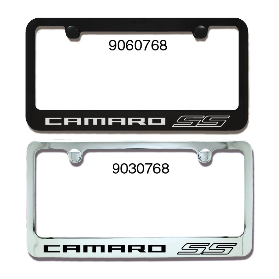 Camaro SS Ultra Series Metal Engraved License Plate Frame