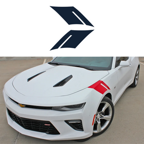 2016-2023 Chevrolet Camaro Fender Accent Hash Stripe Decal - Gloss Blue - Left & Right Side