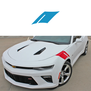 2016-2023 Chevrolet Camaro Fender Accent Hash Stripe Decal - Gloss Tension Blue - Passenger Side Only