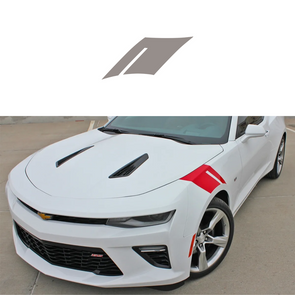 2016-2023 Chevrolet Camaro Fender Accent Hash Stripe Decal - Gloss Silver - Passenger Side Only