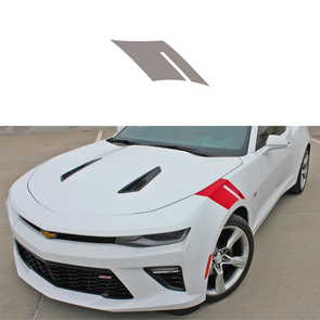 2016-2023 Chevrolet Camaro Fender Accent Hash Stripe Decal - Gloss Silver - Driver Side Only