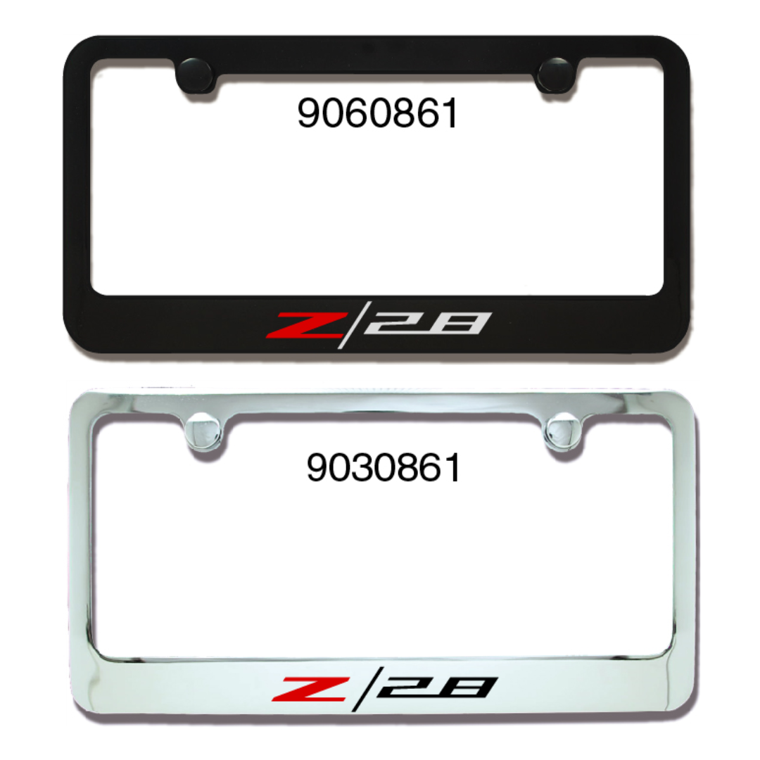 Camaro Z/28 Ultra Series Metal Engraved License Plate Frame