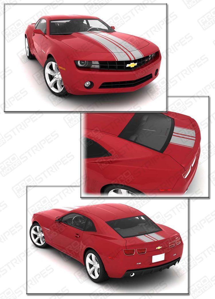 Chevrolet Camaro 2010-2015 Center Rally Racing Stripes