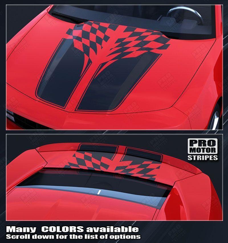Chevrolet Camaro 2010-2015 Checkered Flag Racing Stripes