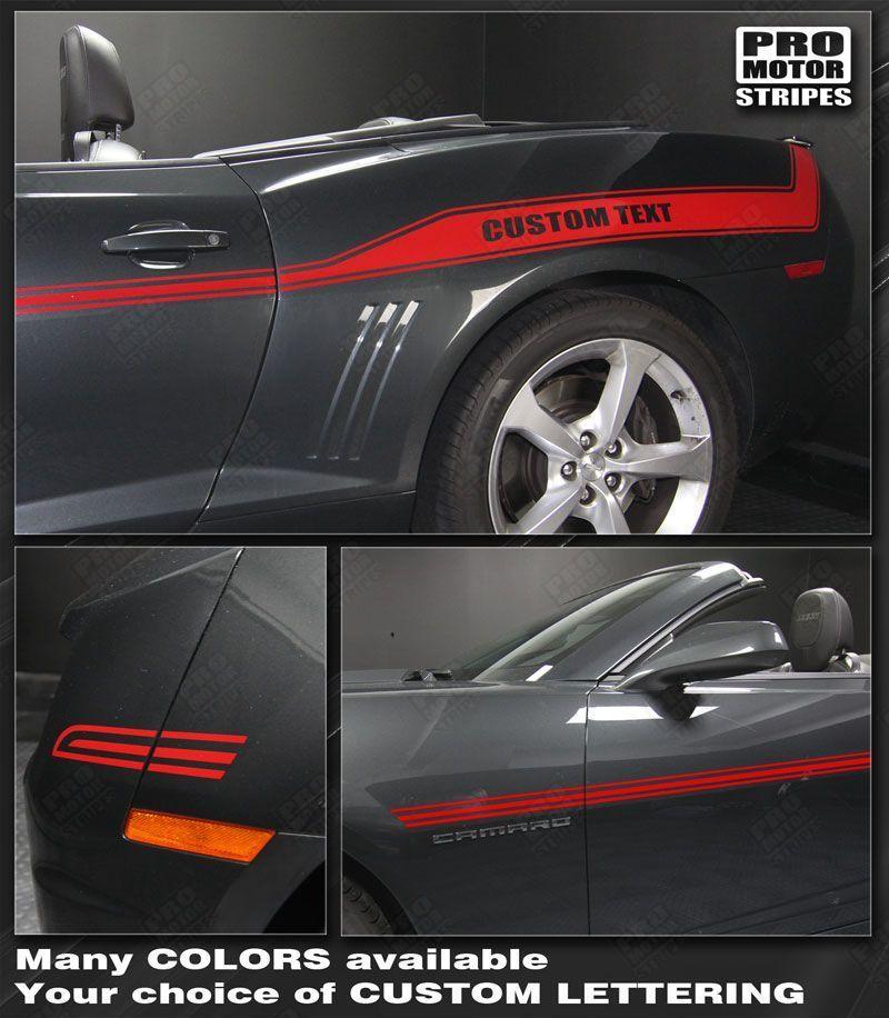 Chevrolet Camaro 2010-2015 Racing Sport Side Stripes