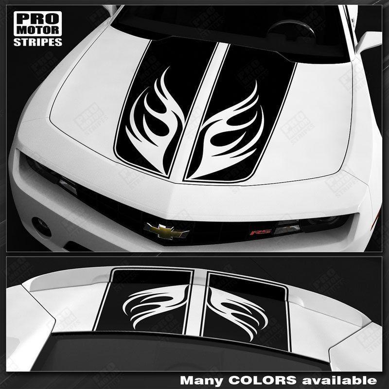 Chevrolet Camaro 2010-2015 Racing Wings Top and Side Stripes