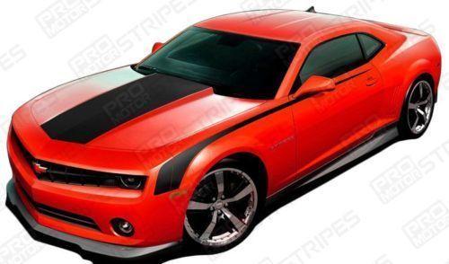 Chevrolet Camaro 2010-2015 Top & Side Hockey Throwback Stripes