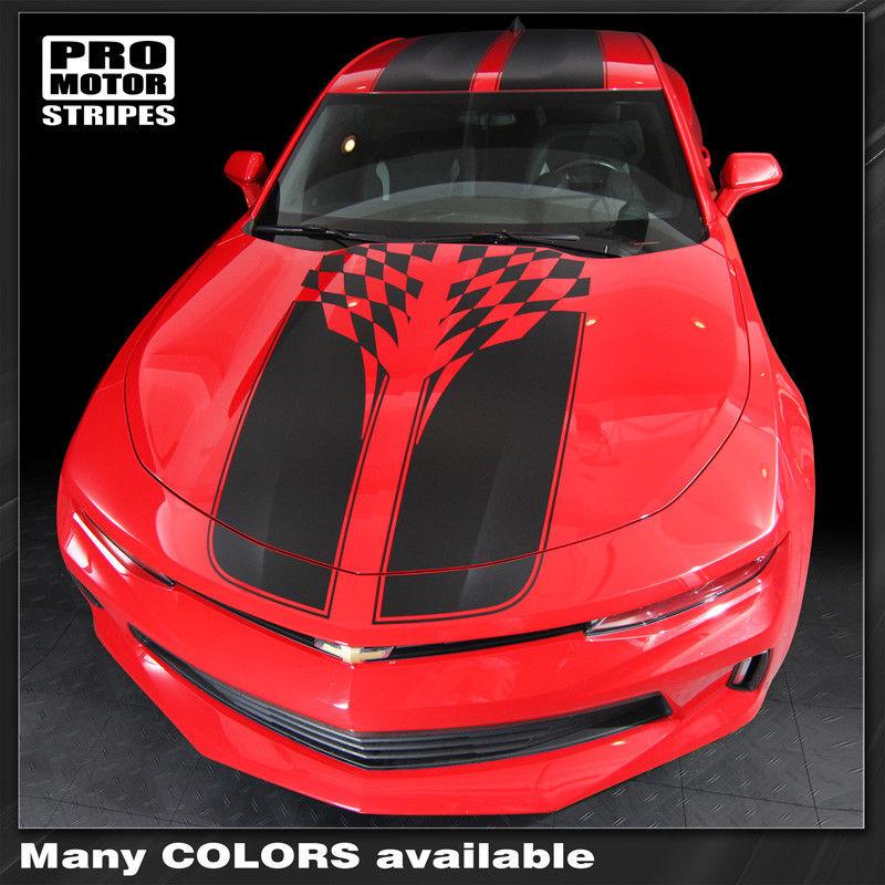 Chevrolet Camaro 2016-2024 Checkered Sport Stripes w/ Roof