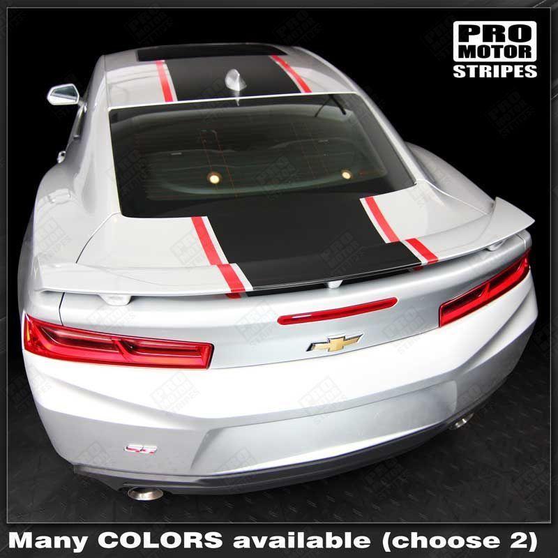 Chevrolet Camaro 2016-2024 (RS/LT) Over The Top Stripes Hood, Roof & Rear
