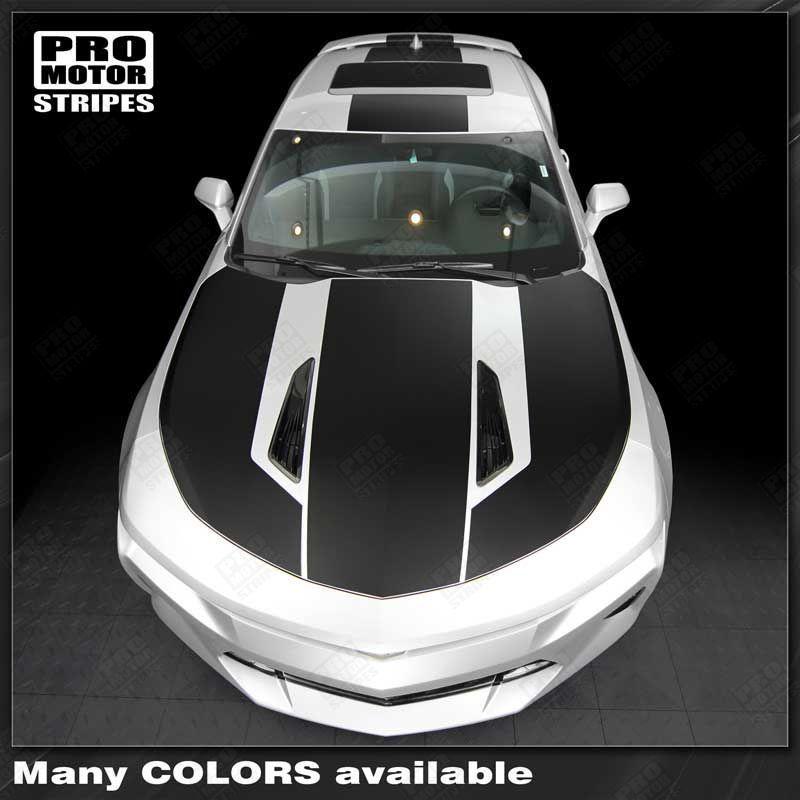Chevrolet Camaro 2016-2024 Over The Top Stripes Hood, Roof & Rear
