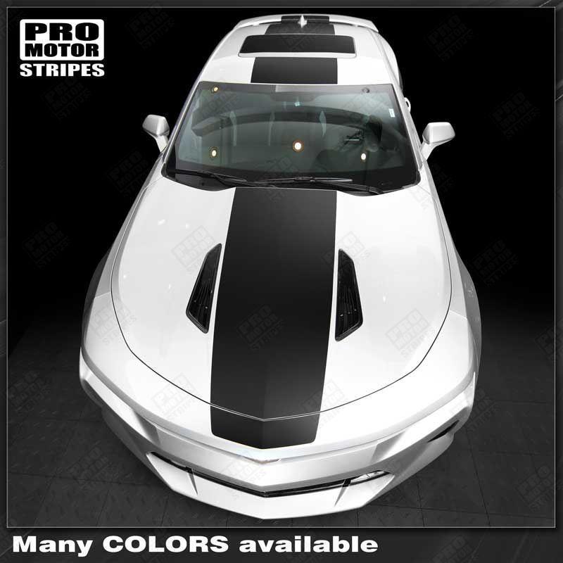 Chevrolet Camaro 2016-2024 Over The Top Stripes Hood, Roof & Rear