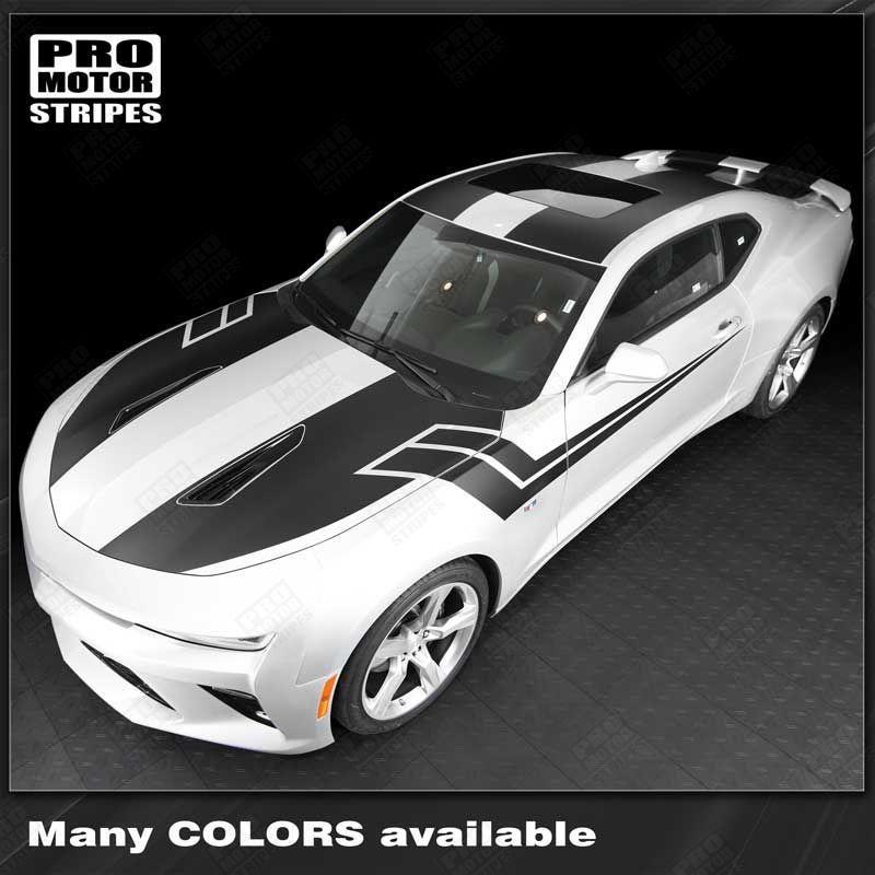 Chevrolet Camaro 2016-2018 -SS- Top and Side Stripes Complete Set