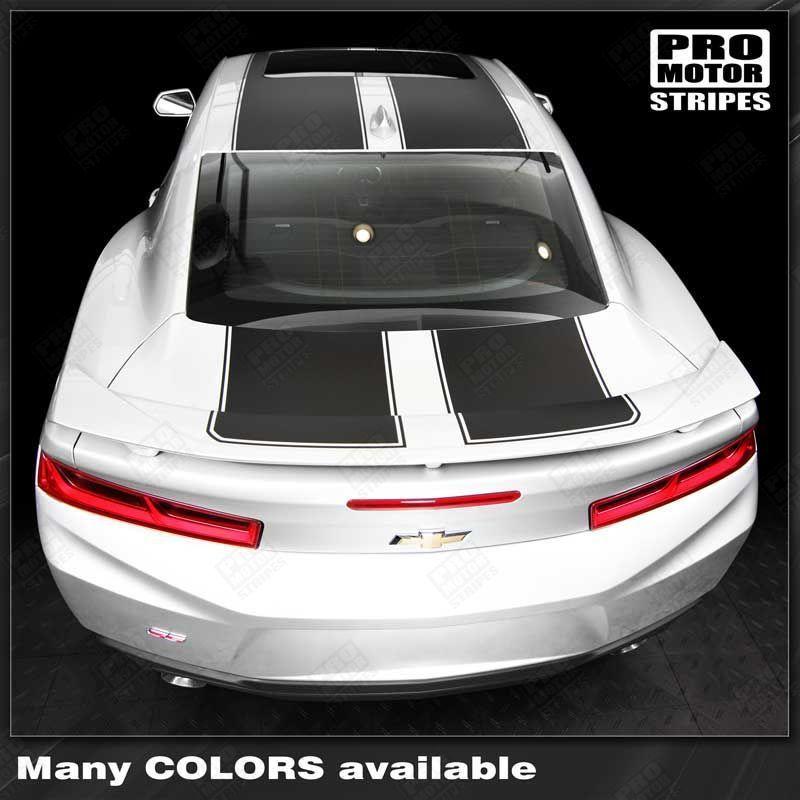 Chevrolet Camaro 2016-2018 Top Double Stripes with Pinstripes