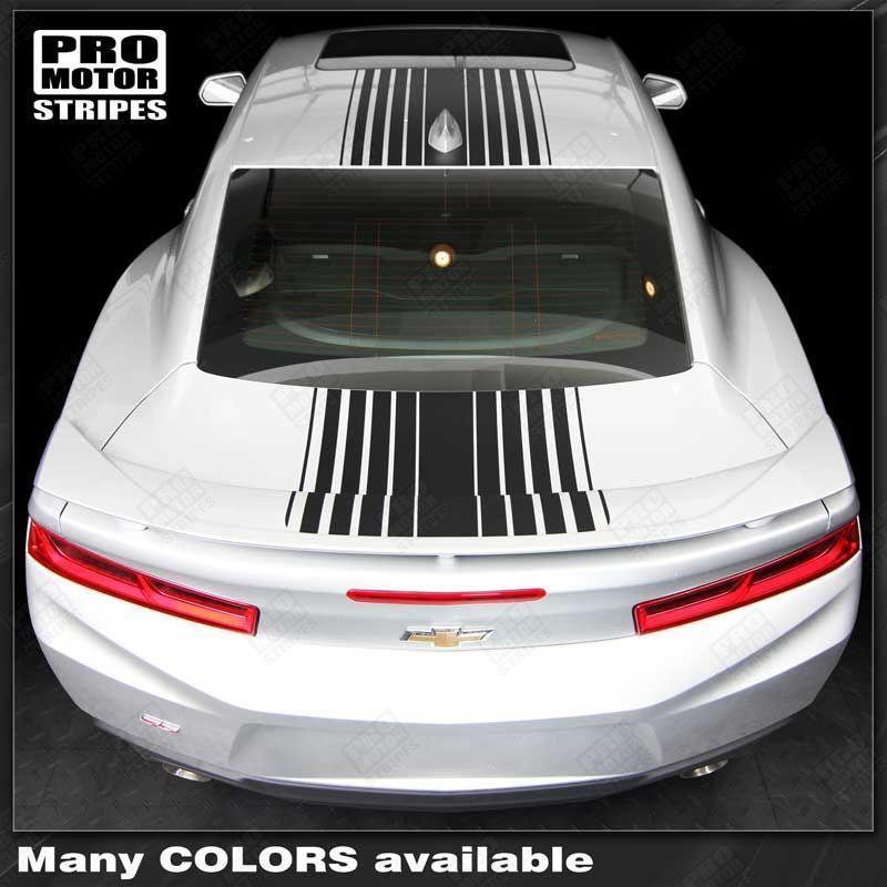 Chevrolet Camaro 2010-2024 Top Strobe Stripes Hood, Roof & Rear