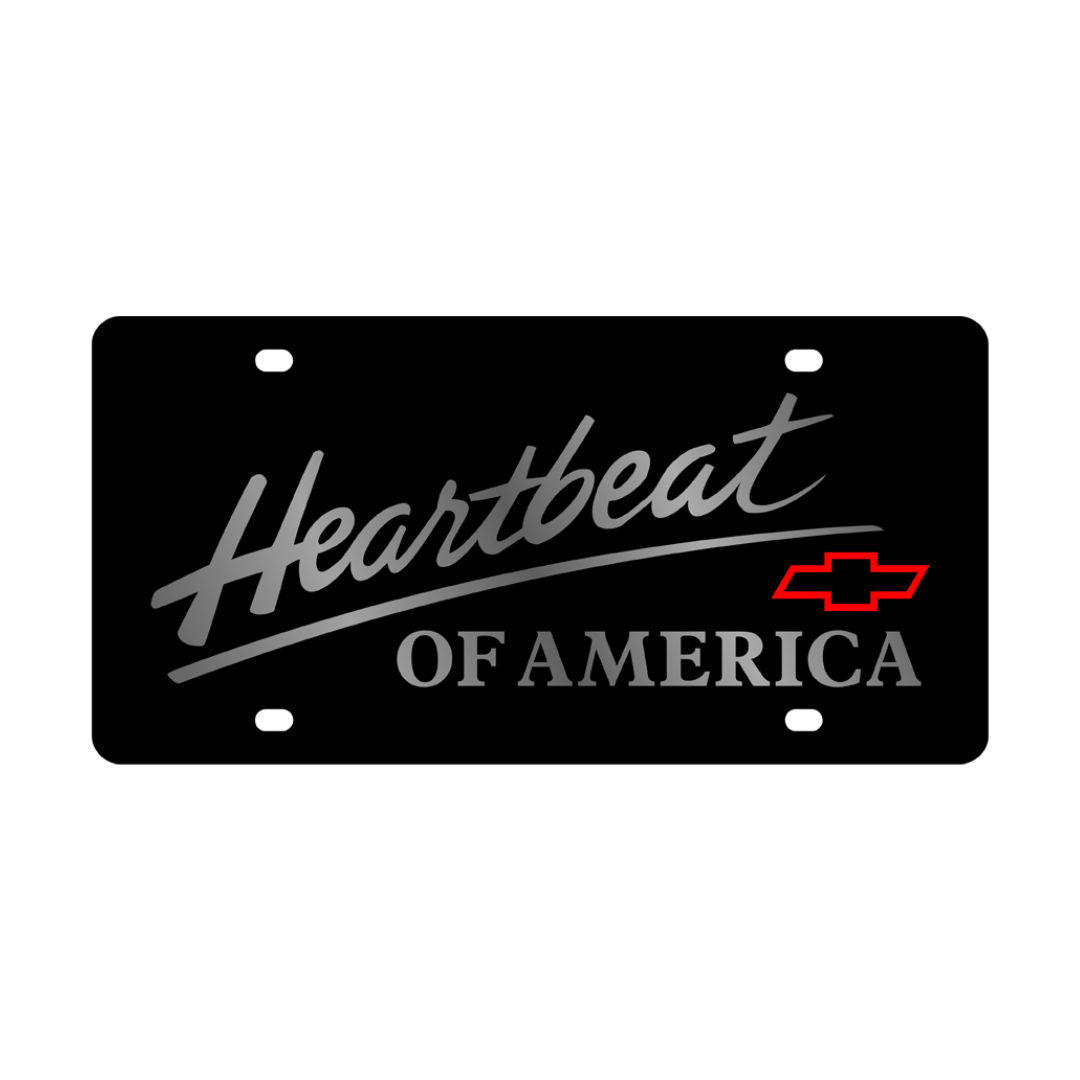 Chevrolet Heartbeat of America Acrylic License Plate