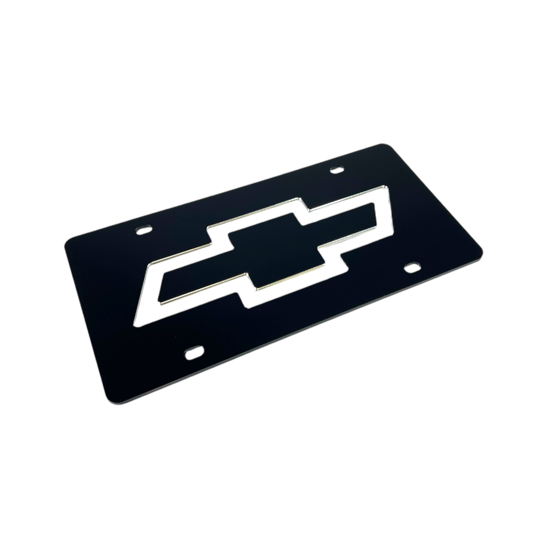Chevrolet Mirror Bowtie Acrylic License Plate