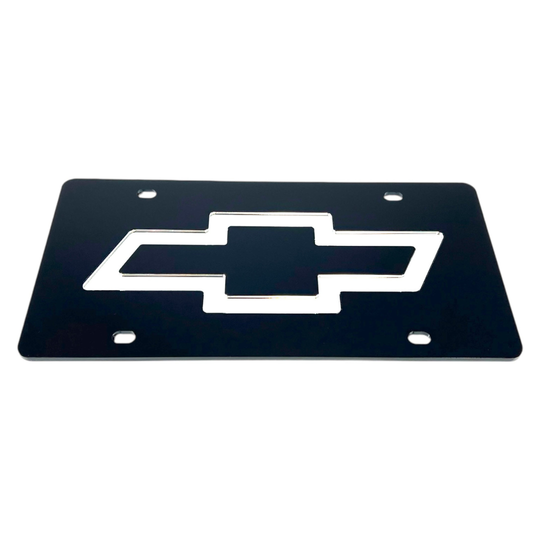 Chevrolet Mirror Bowtie Acrylic License Plate