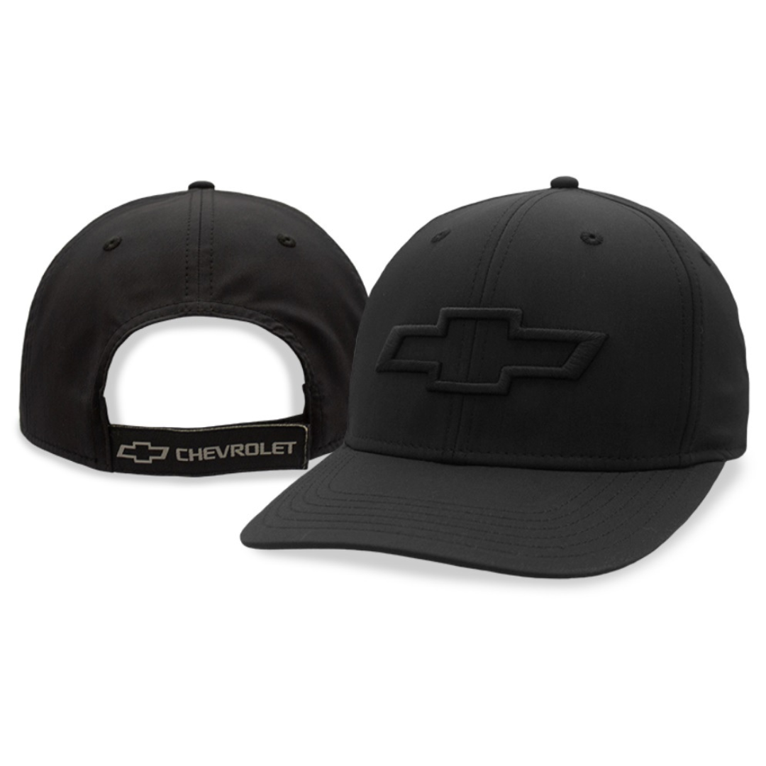 Chevrolet Open Bowtie Hat / Cap Black with Black