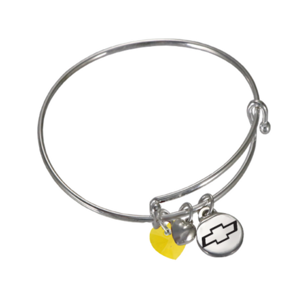 chevy-bowtie-emblem-crystal-charm-bracelet